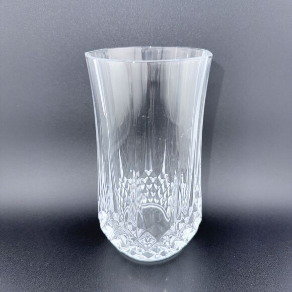 Retired Cristal D'Arques Longchamp 24% Lead Tall Highball Crystal Glass 5" - Picture 1 of 7